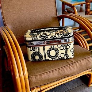 1960s Samsonite flower Train Case